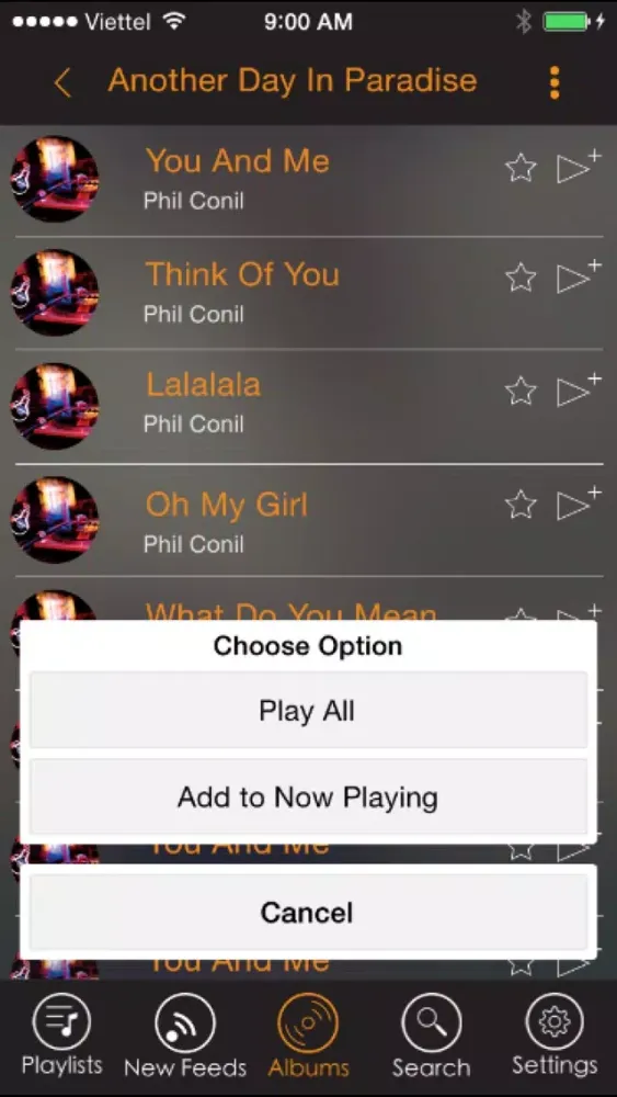 Tangkapan layar music player, video player