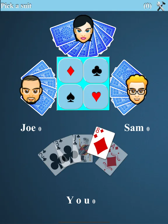 Crazy Eights Card Game iPad 应用截图