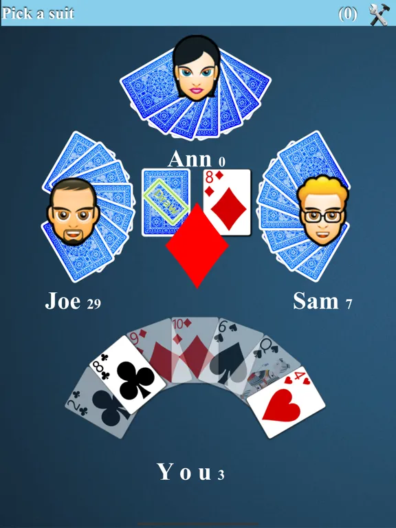 Crazy Eights Card Game iPad 应用截图