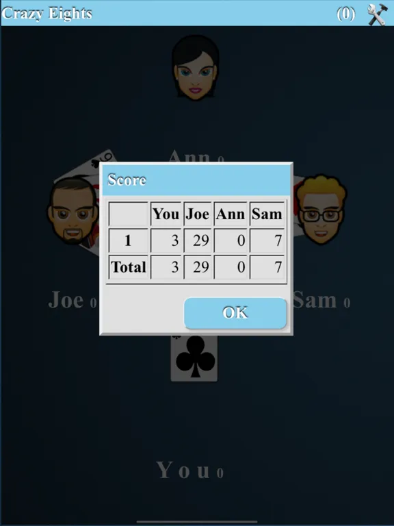 Crazy Eights Card Game iPad 应用截图