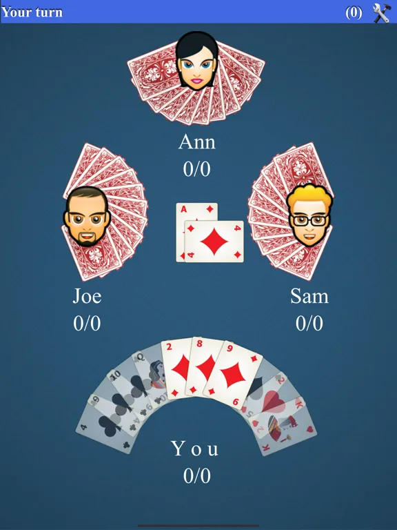 Ảnh chụp màn hình của Hearts Card Game* iPad 