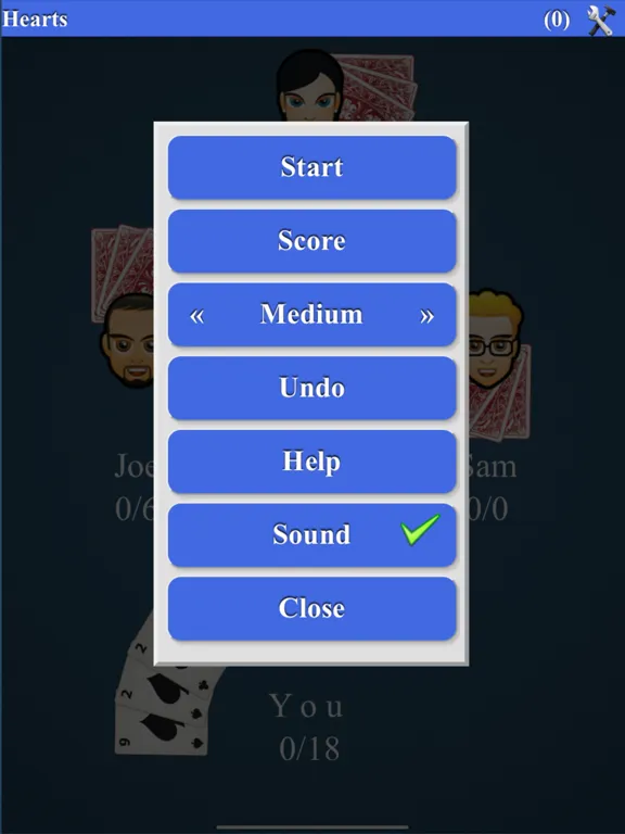 Ảnh chụp màn hình của Hearts Card Game* iPad 