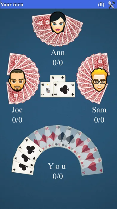 Ảnh chụp màn hình của Hearts Card Game*