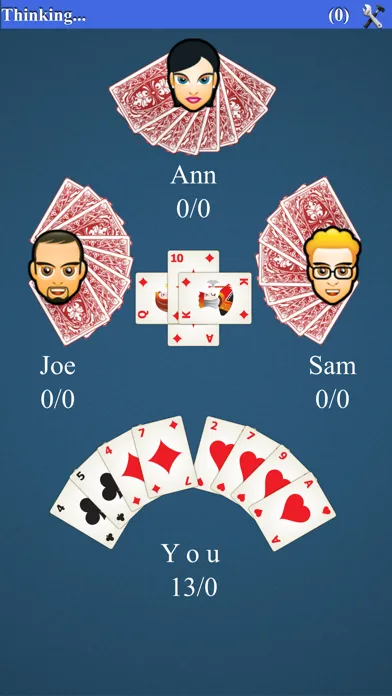 Ảnh chụp màn hình của Hearts Card Game*