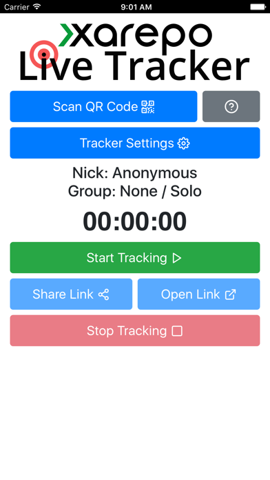 Tangkapan skrin Xarepo Live Tracker