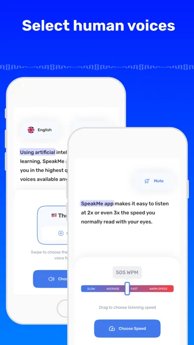 Capturas de tela do SpeakMe: Audio Text Reader