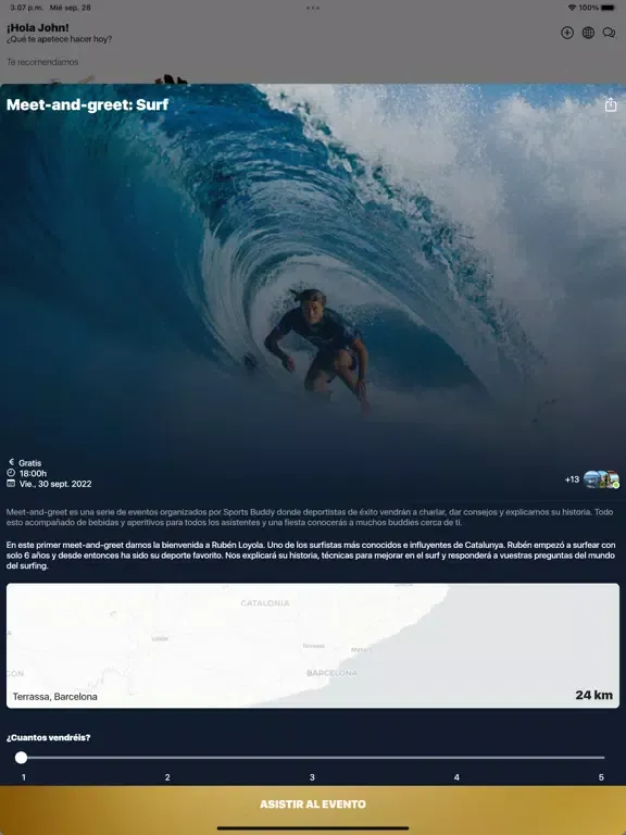 Sports Buddy App iPad  Screenshots