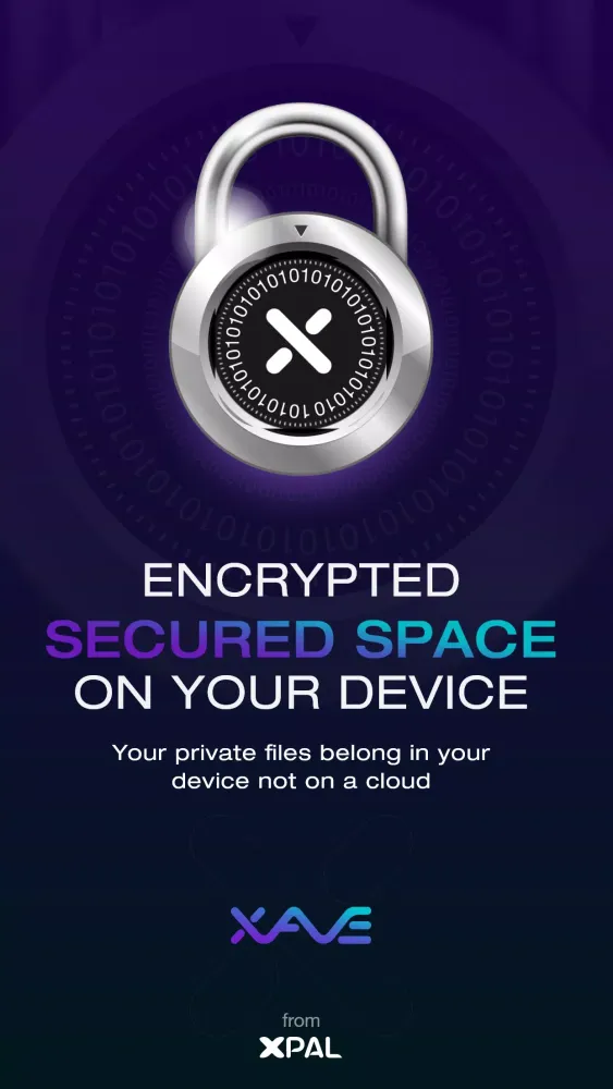 Xave: Encrypted Data Vault Screenshots