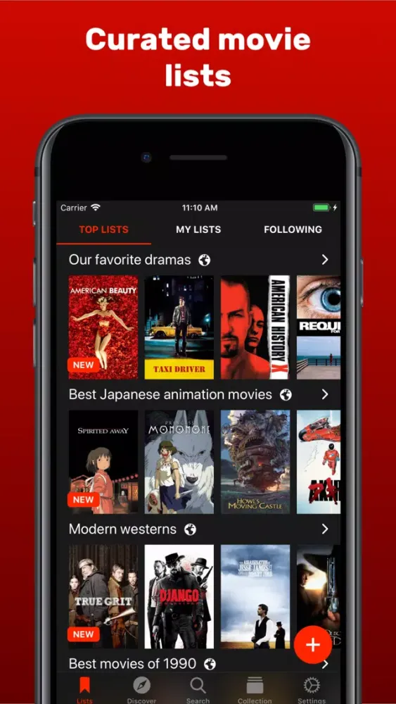 Movie Lists - Best listings Ekran Görüntüleri