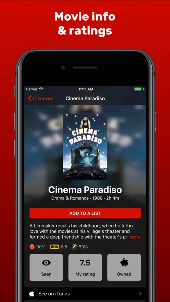 Movie Lists - Best listings Ekran Görüntüleri