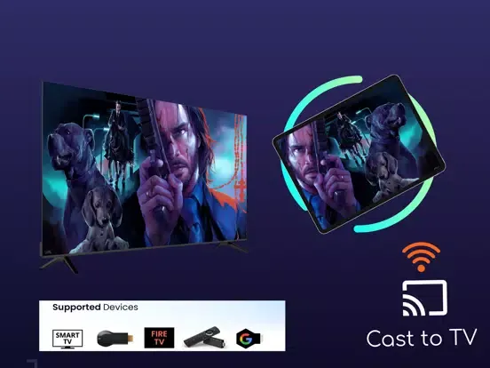 Ảnh chụp màn hình của AllShare Cast + iPad 