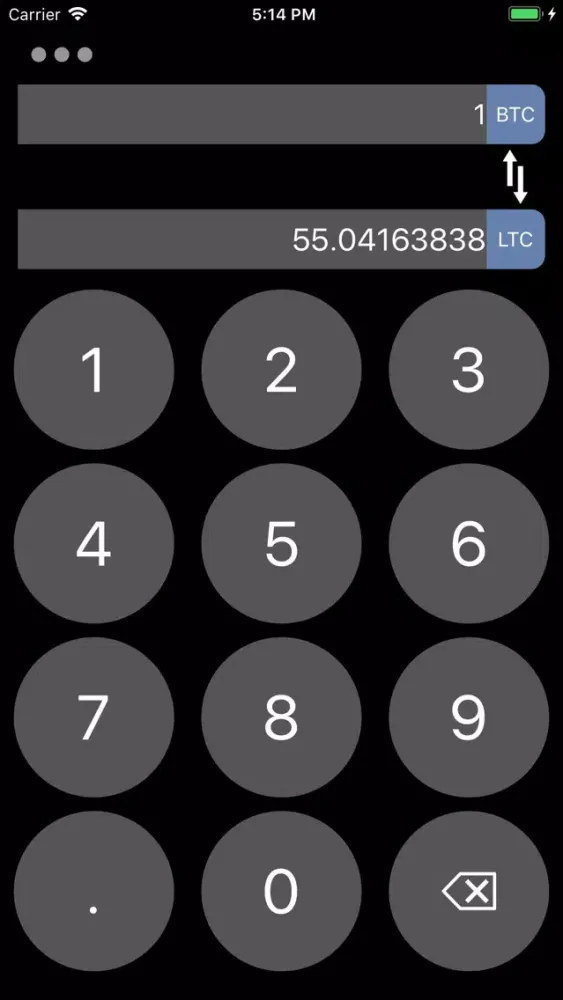 Bitcoin & Altcoin Converter Screenshots