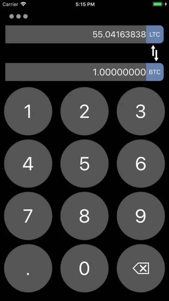 Bitcoin & Altcoin Converter Screenshots