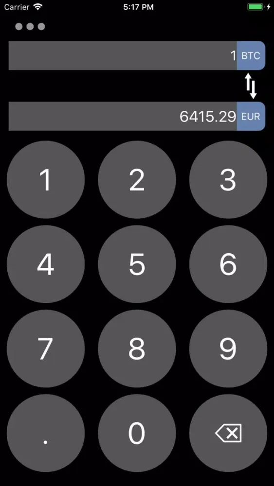 Bitcoin & Altcoin Converter Screenshots