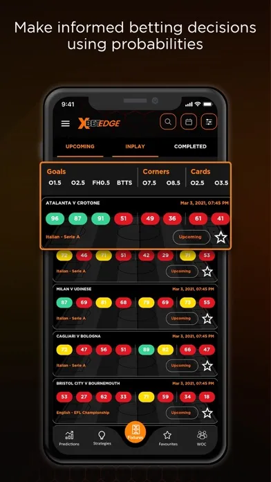 XBet Edge: Football Statistics स्क्रीनशॉट