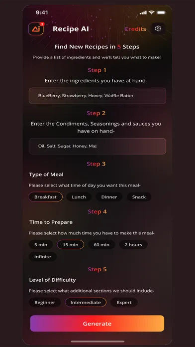 Recipe Ai - Recipe Generator Screenshots
