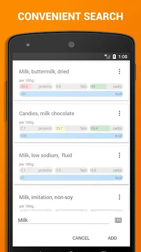 Calorie Calculator XBodyBuild Ekran Görüntüleri