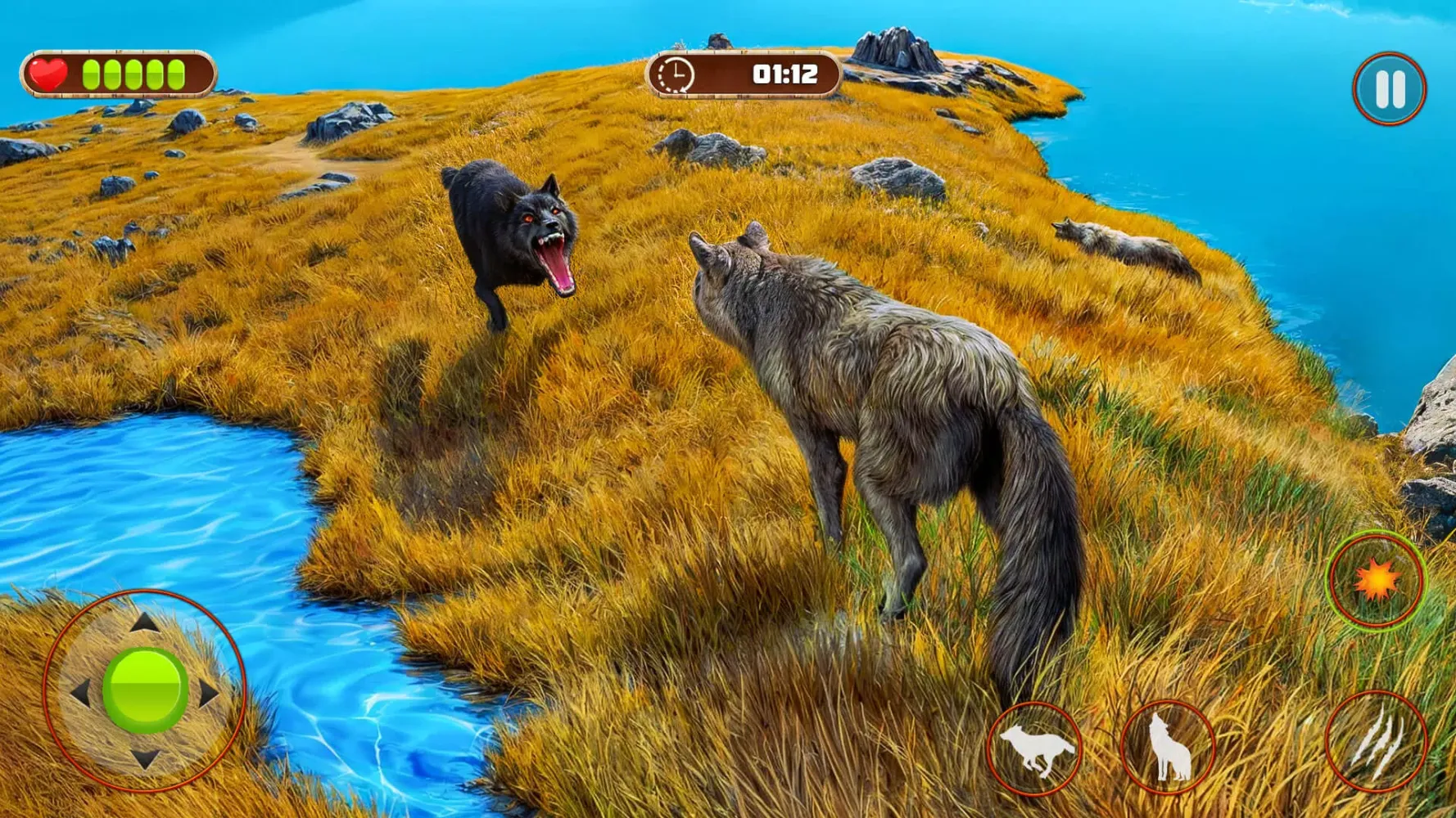 Wolf Game: Wild Animal Sim 3D Screenshots