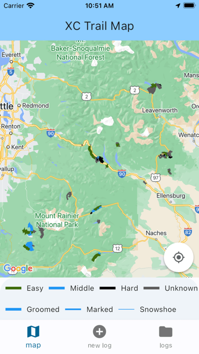 Tangkapan layar Cross Country Ski Trail Map