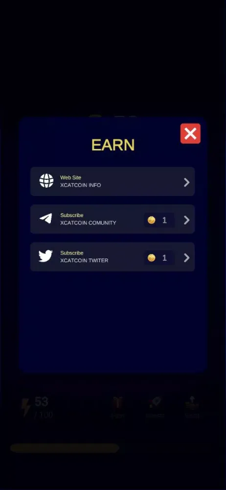 Capturas de pantalla de Notcoin