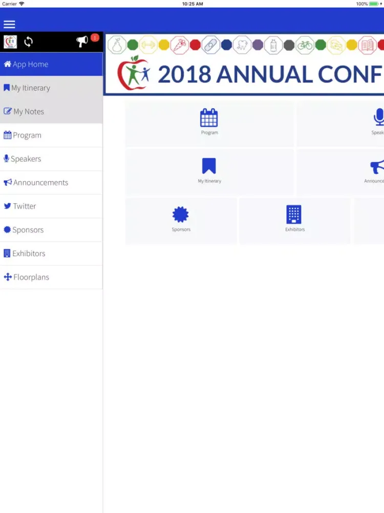 Ảnh chụp màn hình của ASHA 2018 iPad 
