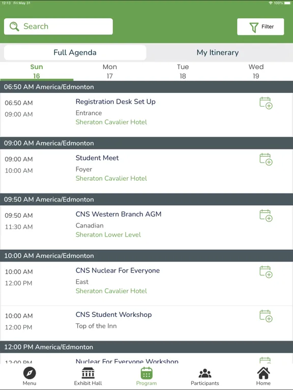 تصاویر 43rd Annual CNS Conference App iPad 