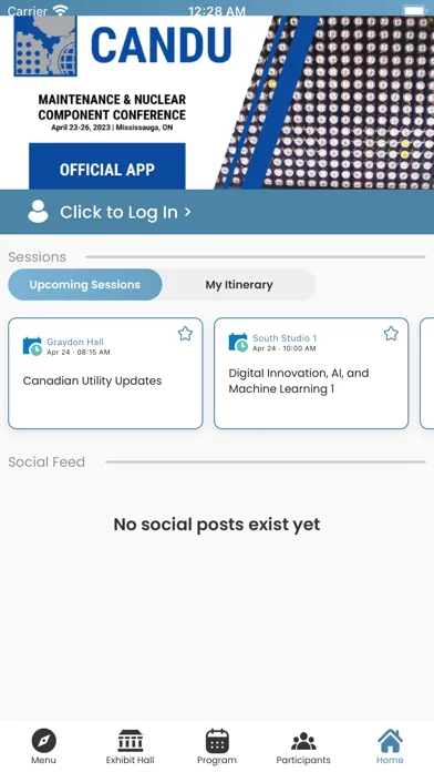 2023 CMNCC Conference App Screenshots