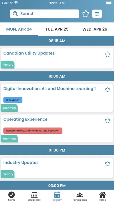 2023 CMNCC Conference App Screenshots