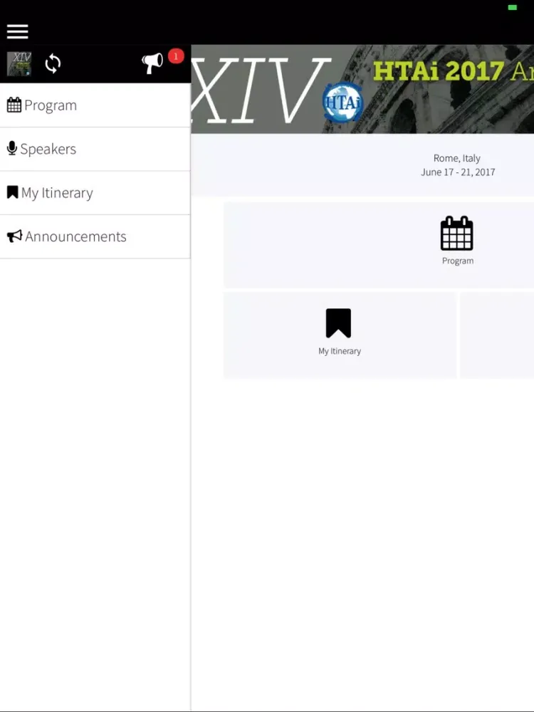 Ảnh chụp màn hình của HTAi 2017 iPad 