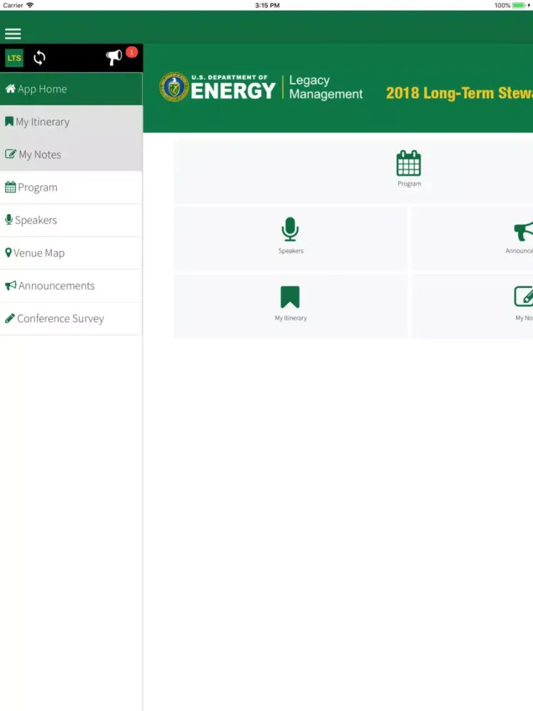 2018 LTS Conference iPad سکرین شاٹس