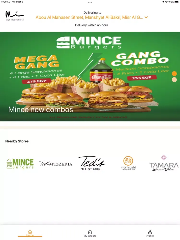 MI Eats iPad 应用截图