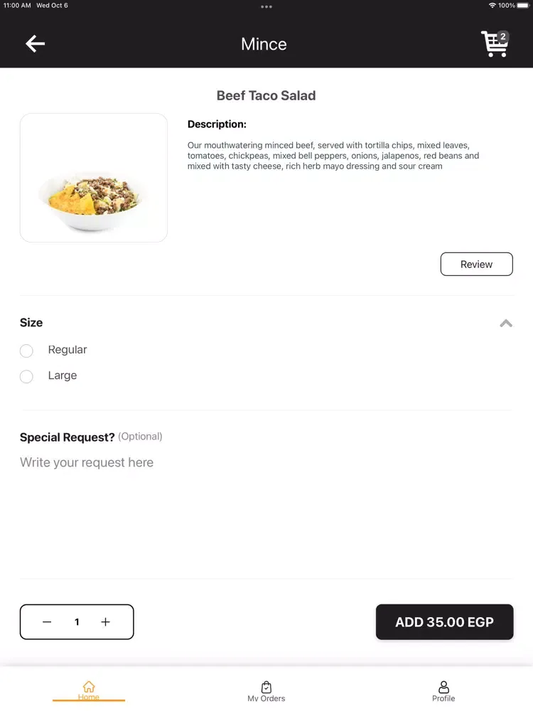 MI Eats iPad 应用截图