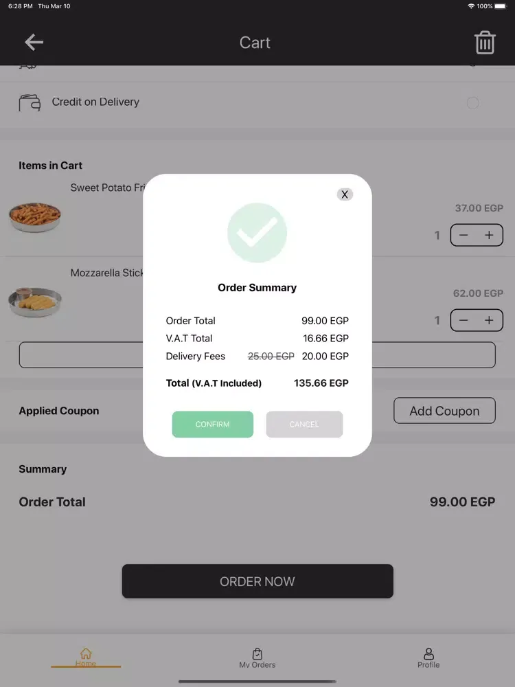 MI Eats iPad 应用截图