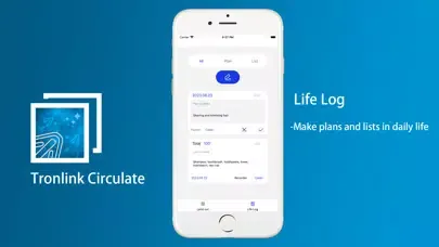 Tangkapan layar Tronlink Circulate