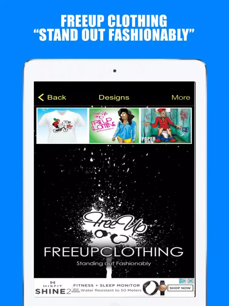 FreeUp Clothing iPad  Ekran Görüntüleri