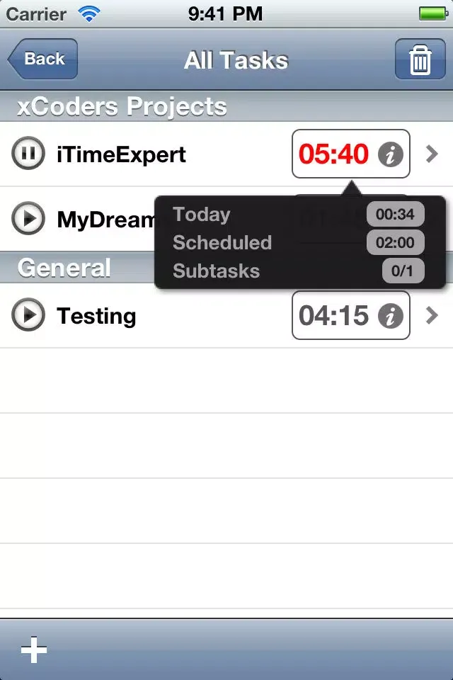 iTimeExpert: Time tracking system (FREE)应用截图