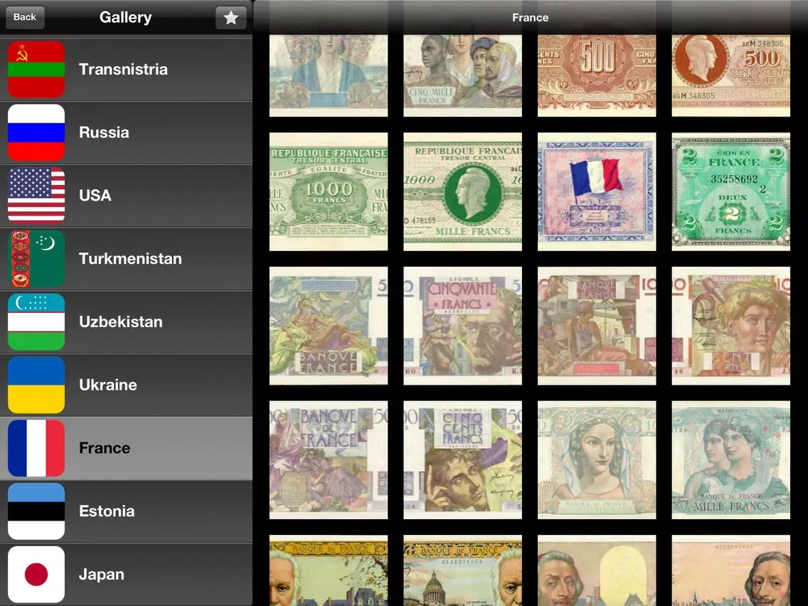 Money Gallery Free iPad 應用截圖
