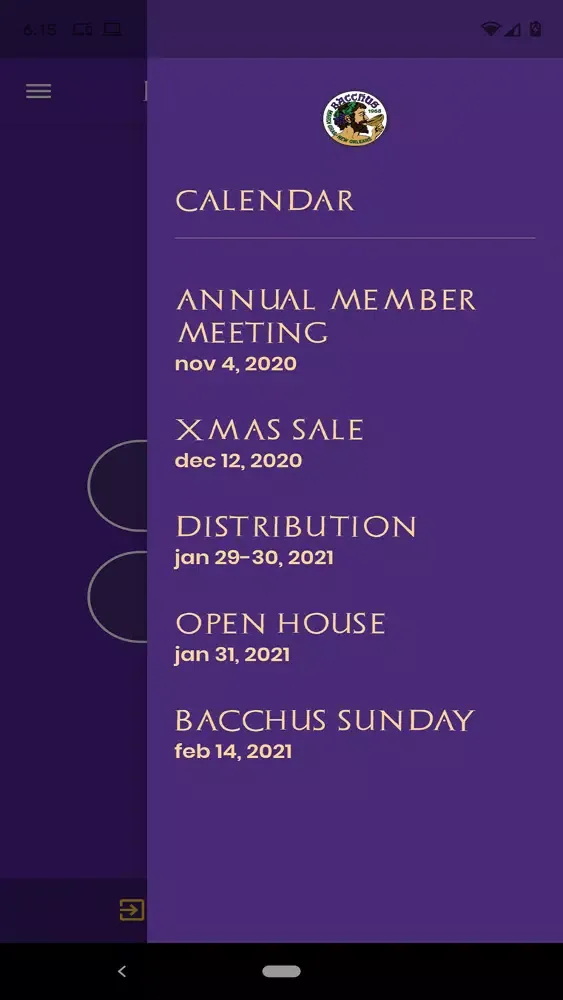 Krewe of Bacchus Members سکرین شاٹس