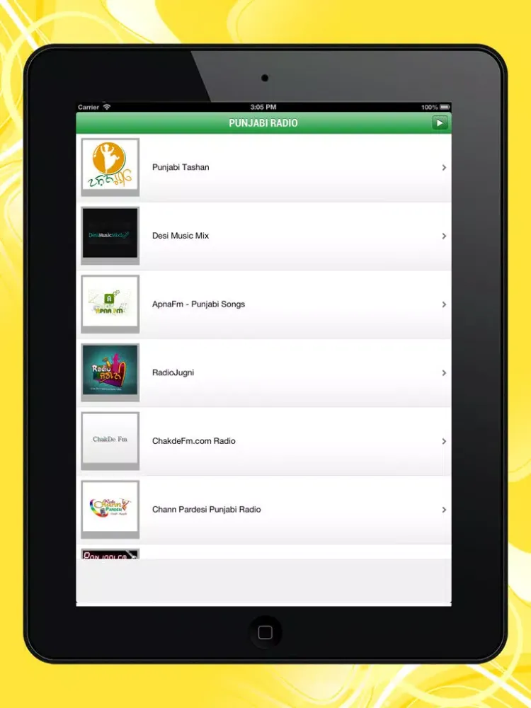 Punjabi Radio Live iPad 应用截图