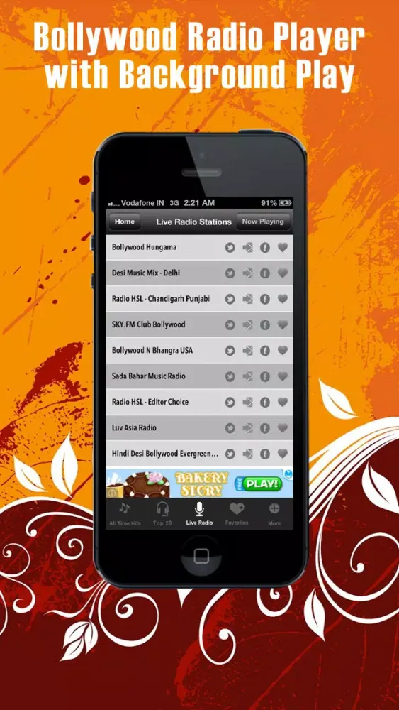 Desi Music Hits : Hindi Songs + Bollywood Radio Screenshots
