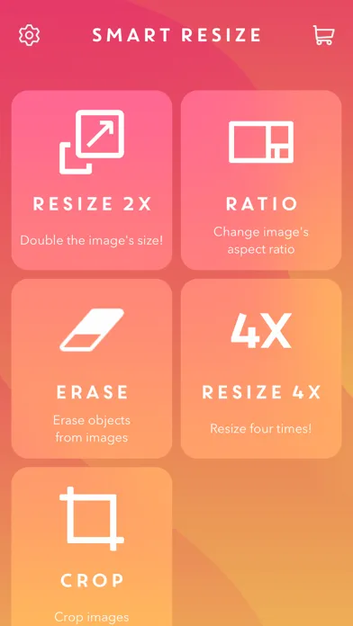 Capturas de tela do Smart Resize - AI