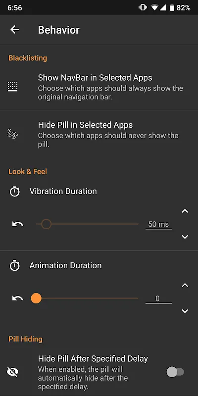 Navigation Gestures Screenshots