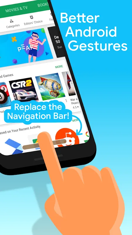 Navigation Gestures Screenshots