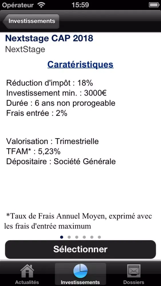 Tangkapan skrin Impôts et Patrimoine
