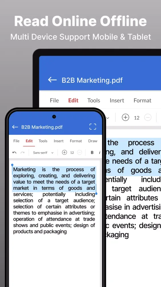 Tangkapan layar Office App - Word, DOCX, PDF