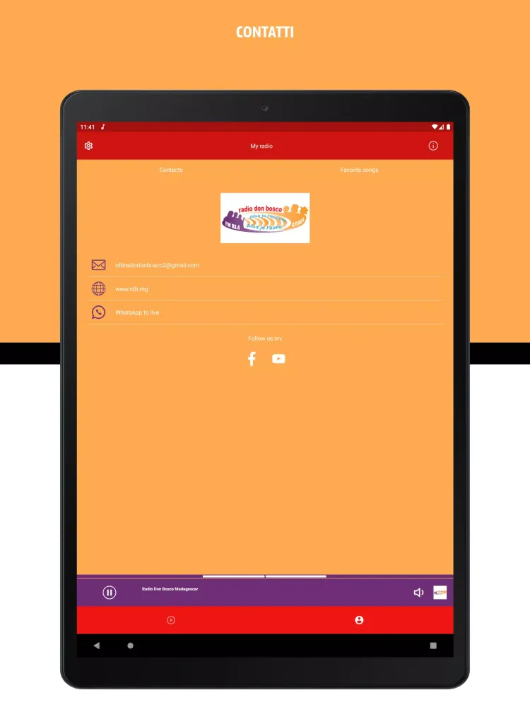 Tangkapan skrin Radio Don Bosco Madagascar