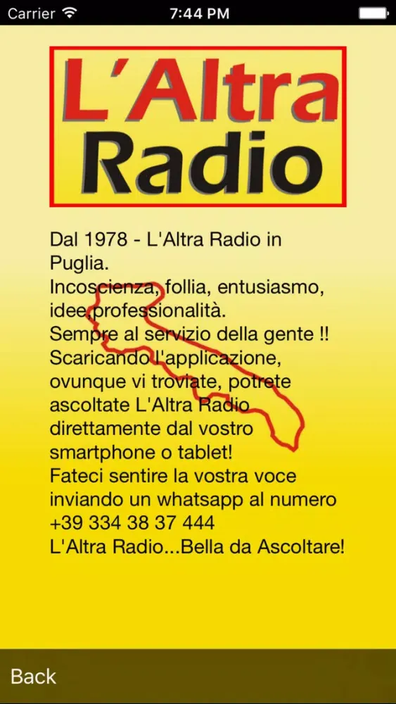 L'Altra Radio স্ক্রিনশট