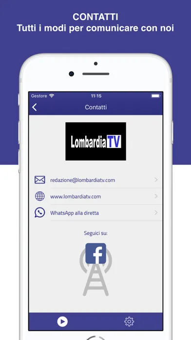 Captures d'écran de Lombardia TV