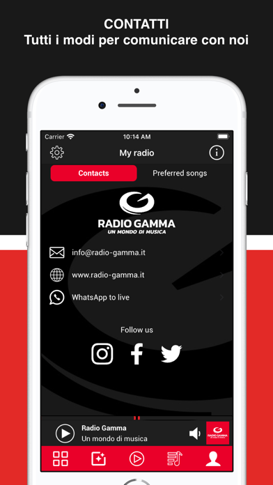 Capturas de pantalla de Radio Gamma Un Mondo Di Musica