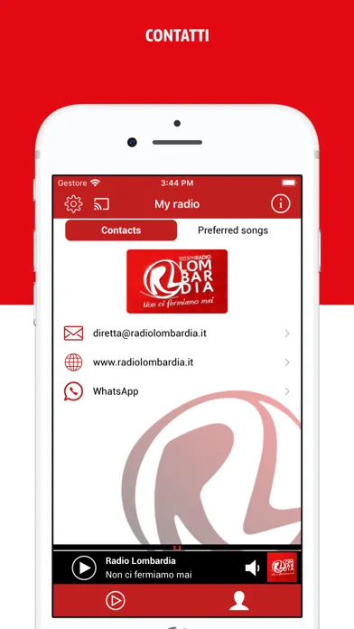 Radio Lombardia App Ekran Görüntüleri